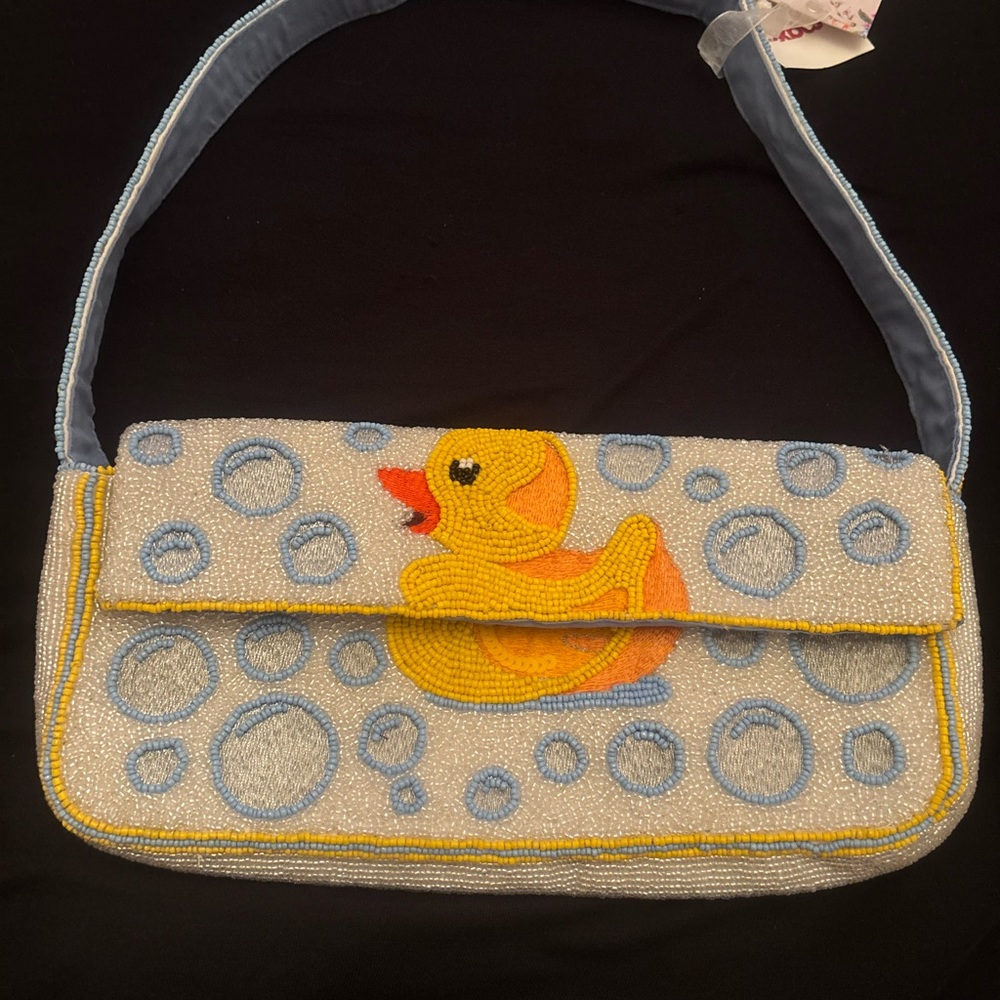 Viral Beaded Duck Bag